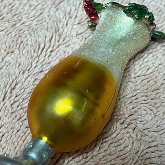 Two Department 56 Christmas Hand Blown Glass Cocktail Themed Holiday Ornaments - Picture 13 of 15